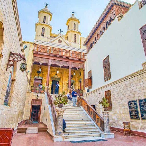 Egypt top travel old Cairo coptic church , mosque and pyramids