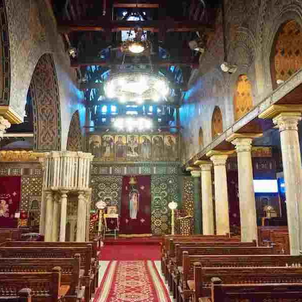 Egypt top travel old Cairo coptic church , mosque and pyramids