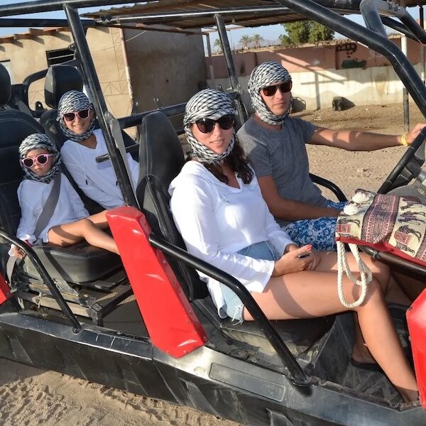 Egypt top travel dune buggy 4 seats in sinai desert and beduin party and dinner Sharm el sheikh